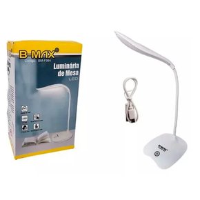 luminaria de mesa led bmax casa santos materiais