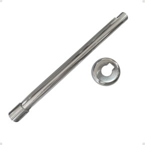 02 braco para chuveiro de aluminio 30cm aguia