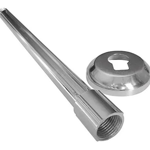 03 braco para chuveiro de aluminio 30cm aguia