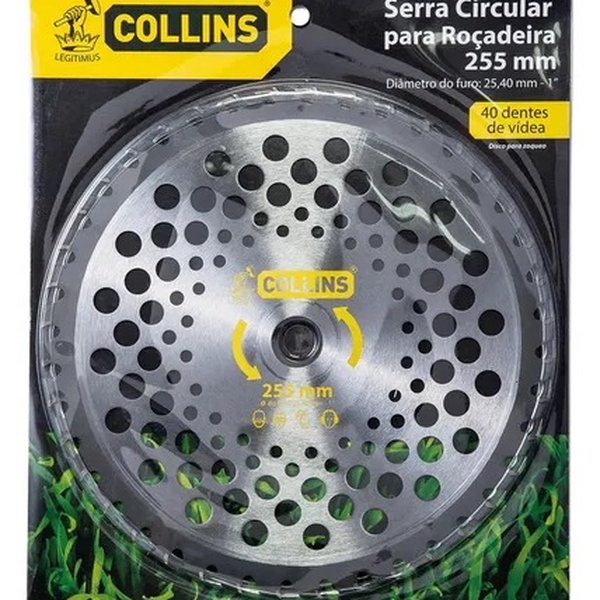 serra circular para rocadeira 40 dentes collins 255mm casa santos curitiba 1